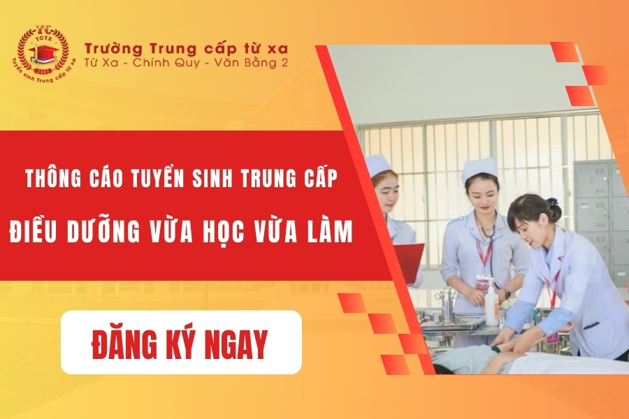 Thông báo Tuyển sinh Trung cấp Điều dưỡng vừa học vừa làm