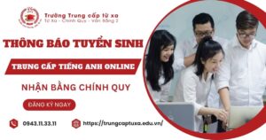 Thông báo tuyển sinh Trung cấp Tiếng Anh Online
