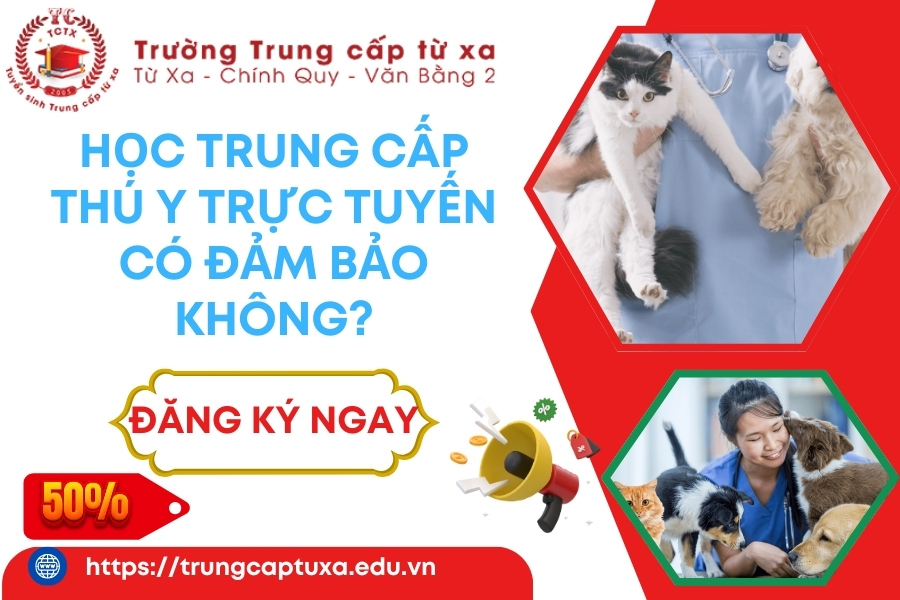 Học Trung cấp Thú y trực tuyến có đảm bảo không?