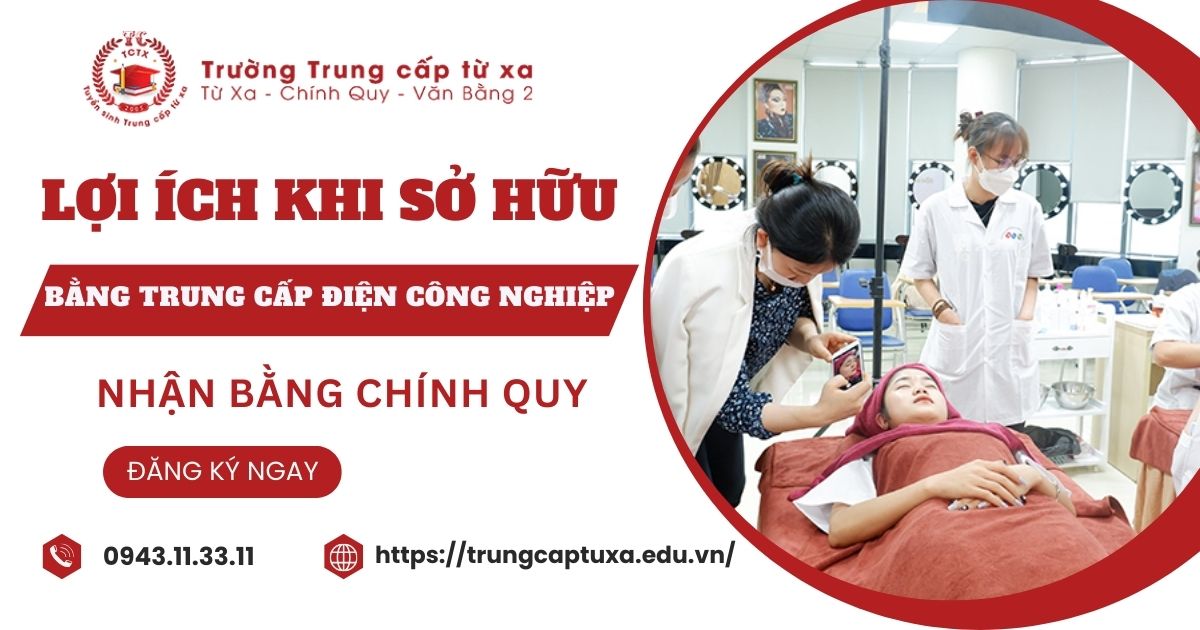 Đăng ký học Trung cấp ngành Chăm sóc sắc đẹp Từ xa