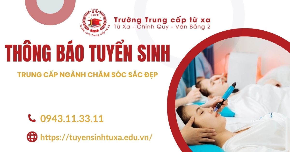 Học online ngành Chăm sóc sắc đẹp hệ Trung cấp cho người đi làm