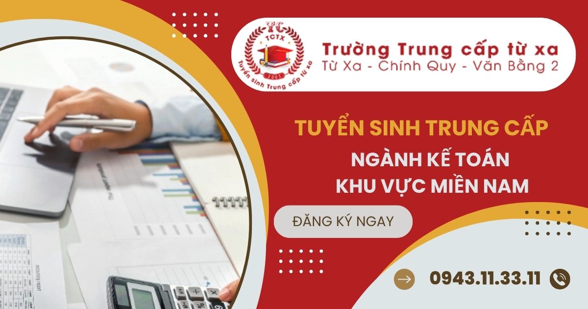 Học Trung cấp ngành Kế toán online miền Nam