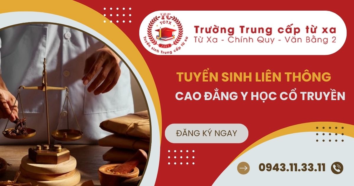 Học Liên thông Trung cấp lên Cao đẳng Y học cổ truyền