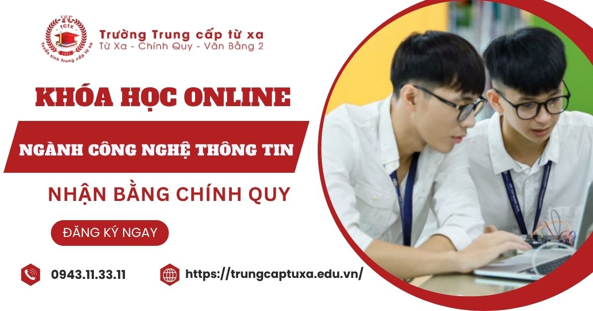 Ngành Công nghệ thông tin học Online có bằng Chính quy chuẩn Bộ