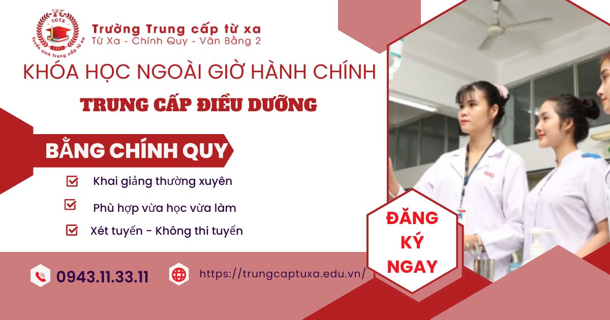 Khóa học Trung cấp Điều dưỡng học ngoài giờ hành chính dành cho người bận rộn