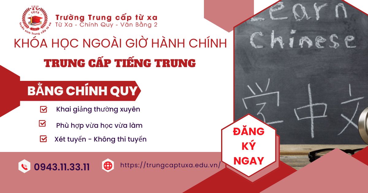 Lớp học Trung cấp Tiếng Trung học ngoài giờ hành chính dành cho người bận rộn