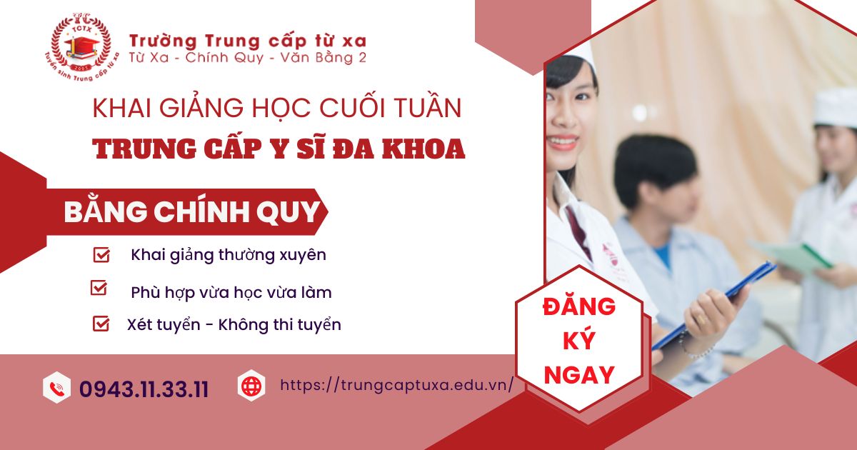 Khóa đào tạo Trung cấp Y sĩ đa khoa học ngoài giờ hành chính dành cho người đi làm