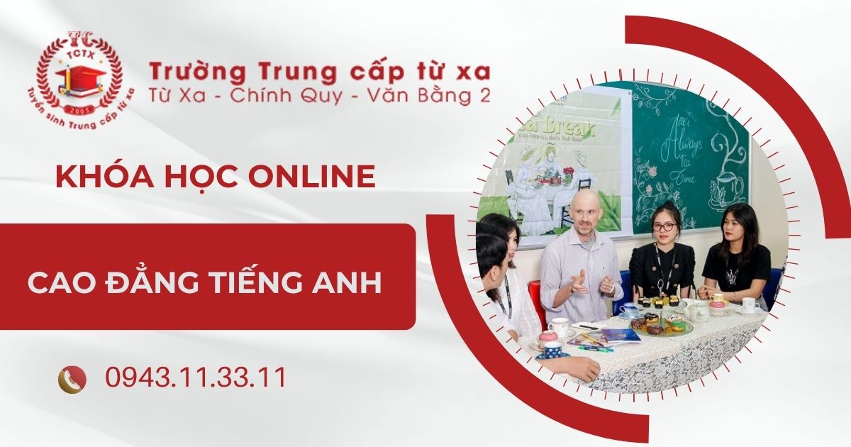 Khóa học Cao đẳng Tiếng Anh học online có bằng Chính quy ở đâu?