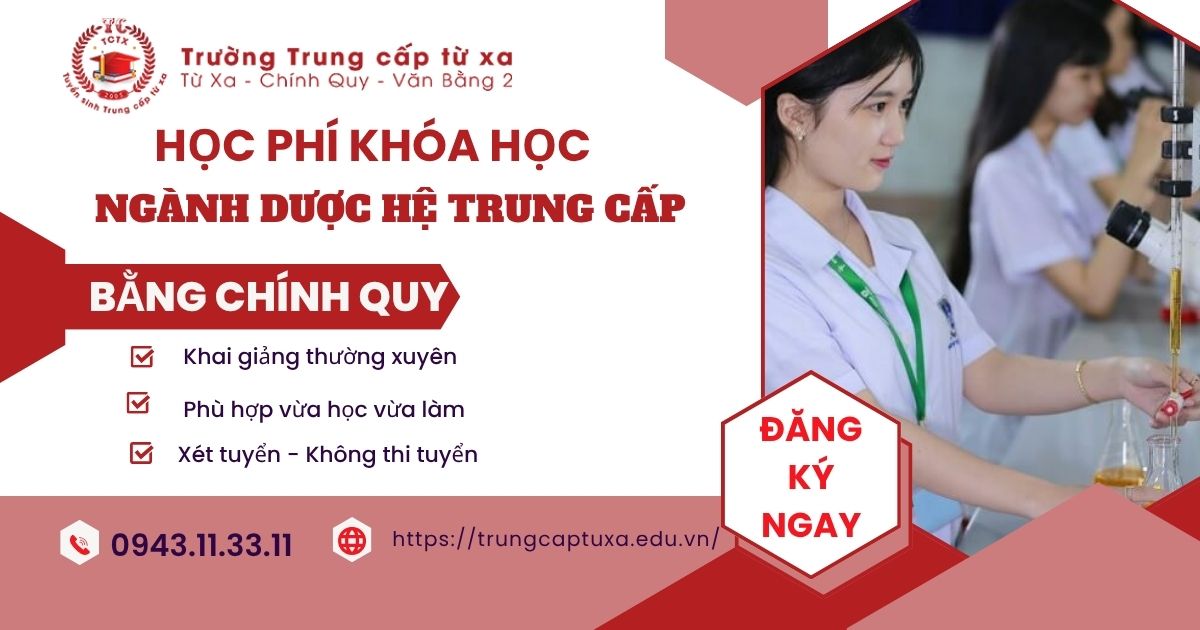Học phí ngành Dược hệ Trung cấp là bao nhiêu?