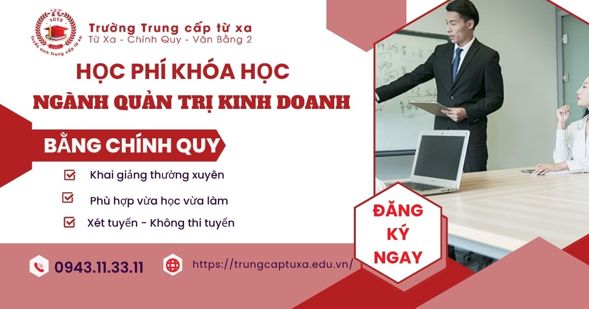 Học phí khóa học Quản trị kinh doanh mới nhất