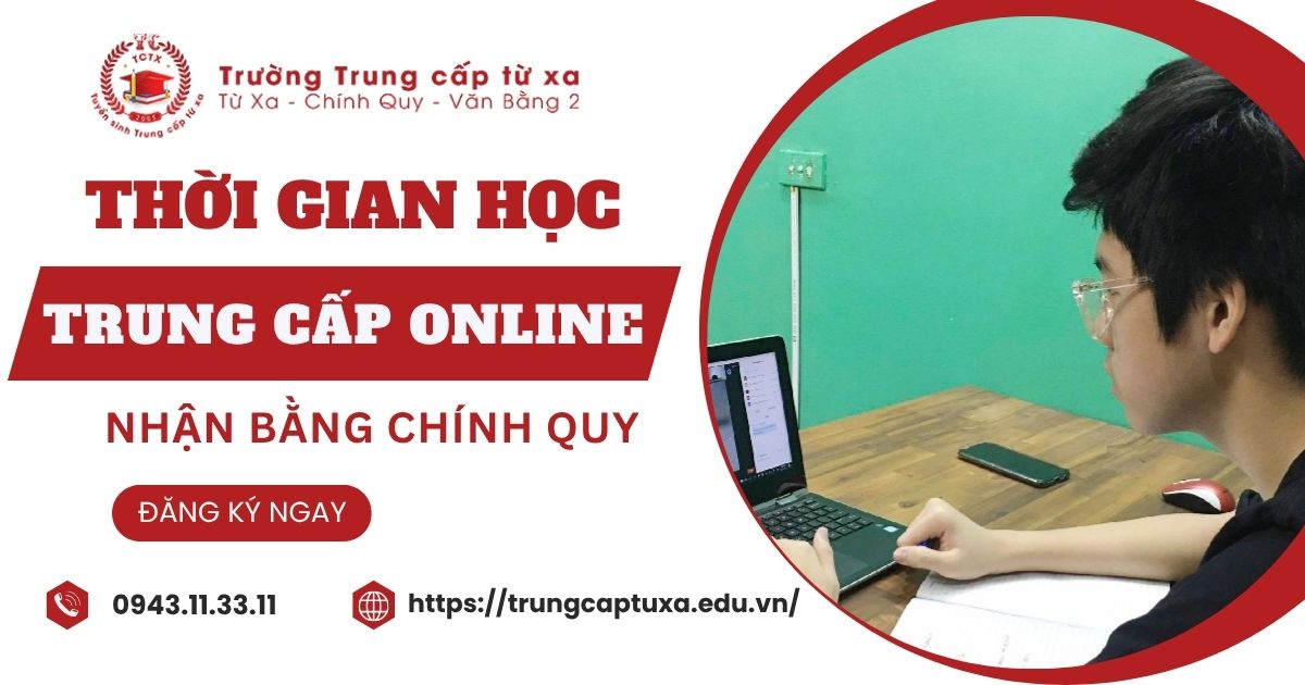 Thời gian học Trung cấp Online