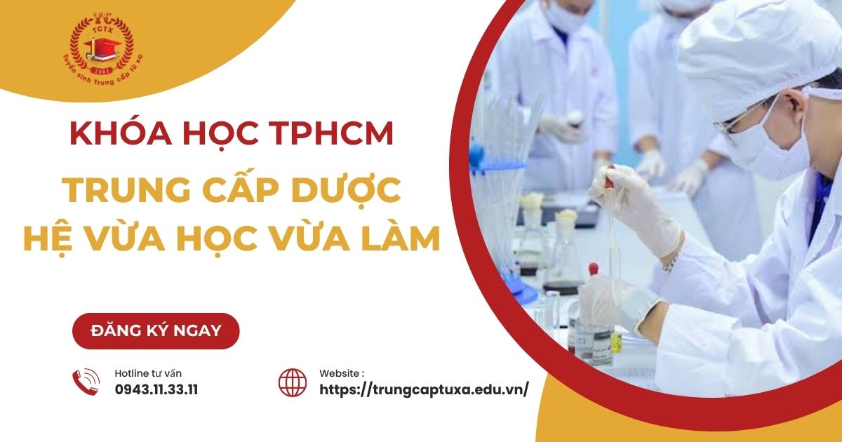 Tuyển sinh Trung cấp Dược TPHCM hệ vừa học vừa làm mới nhất